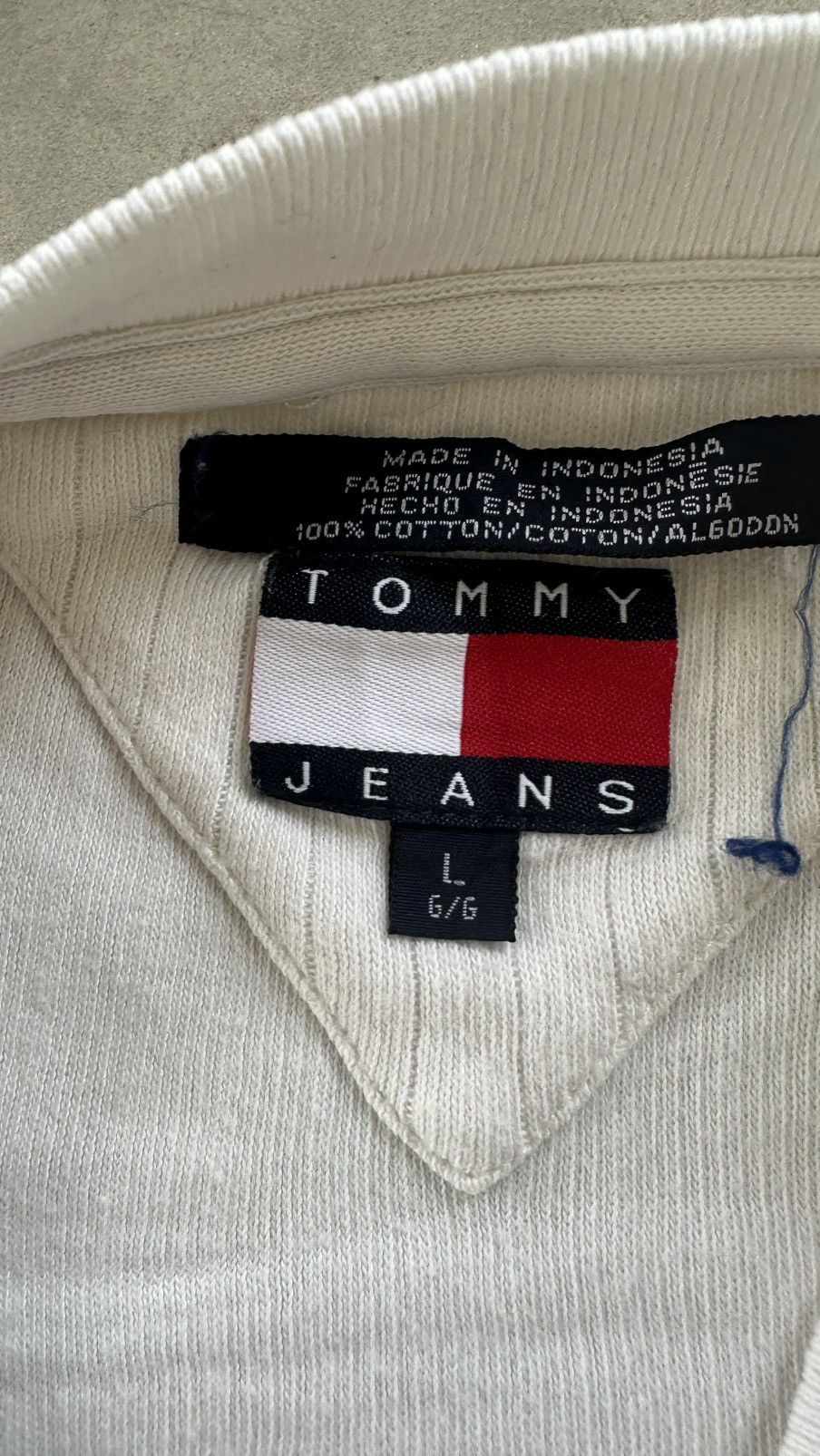 Tommy Hilfiger × Vintage VINTAGE TOMMY JEANS HILFIGER LONG SLEEVE SOFT WOOL TEE Size US XXL / EU 58 / 5 - 3 Thumbnail
