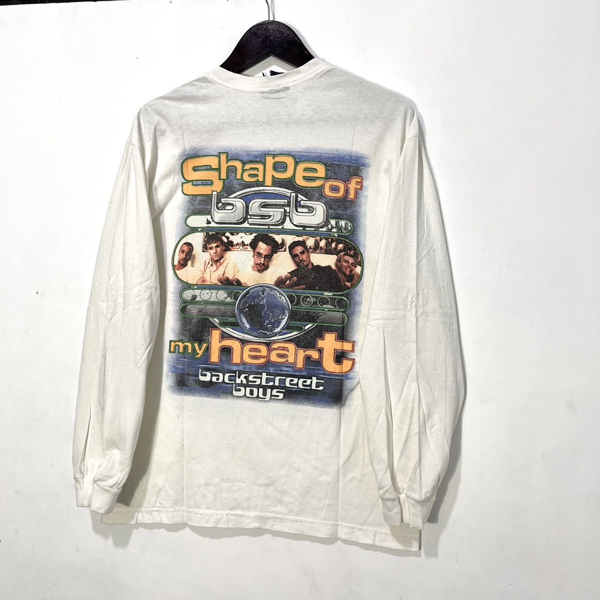 Band Tees 2000s Back Street Bosy "Shape Of My Heart" Long Sleeve Size US M / EU 48-50 / 2 - 3 Thumbnail