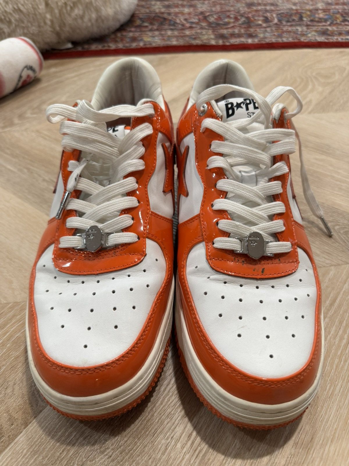 Bape Bapestas Orange Size US 13 / EU 46 - 3 Thumbnail