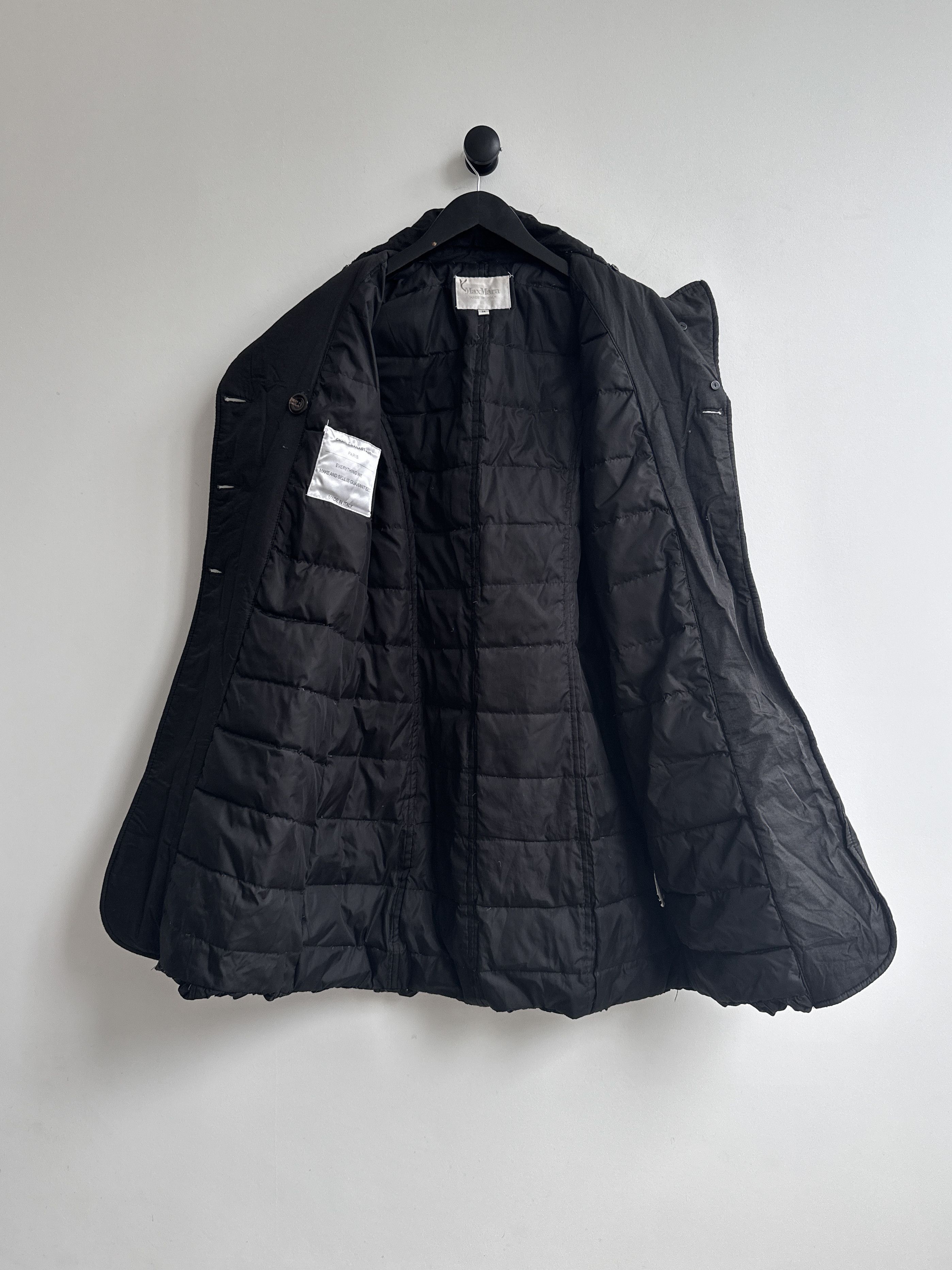 Max Mara Max Mara Black Coat Jacket Size XS / US 0-2 / IT 36-38 - 5 Thumbnail