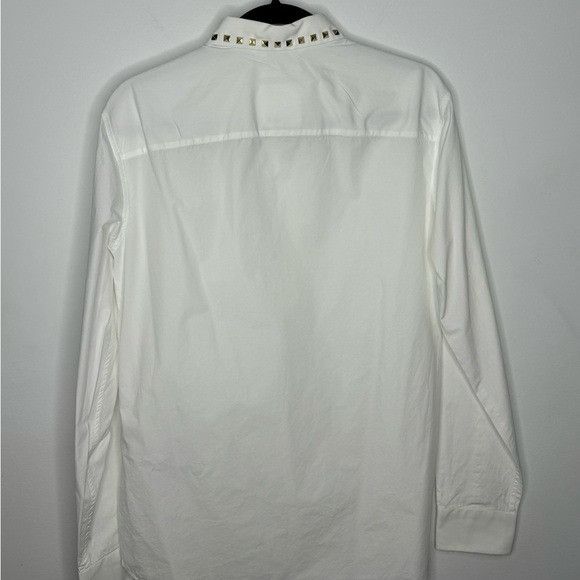 Valentino Valentino Garavani Long Sleeve Shirt Untitled Studs On Colla Size US M / EU 48-50 / 2 - 10 Thumbnail