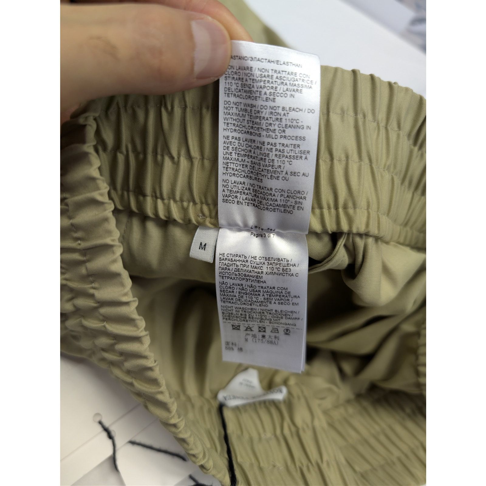 Bottega Veneta o1rshd1 Soft Organic Cotton Shorts in Travertine Size US 32 / EU 48 - 14 Thumbnail