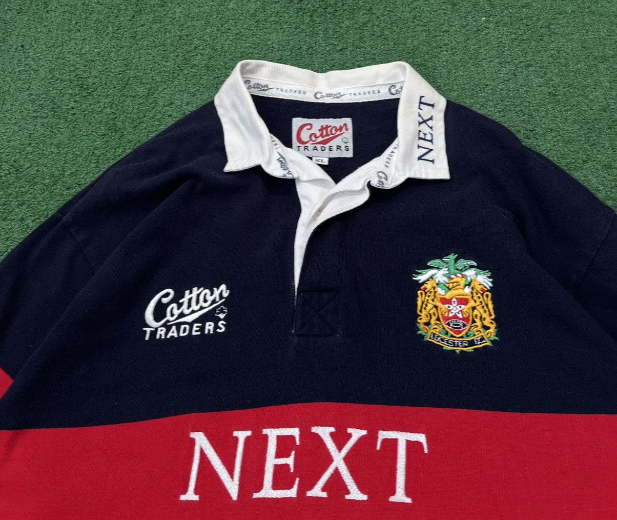 Cotton Traders Leicester Rugby Jersey Vintage 90s Cotton Traders Size US XL / EU 56 / 4 - 3 Thumbnail