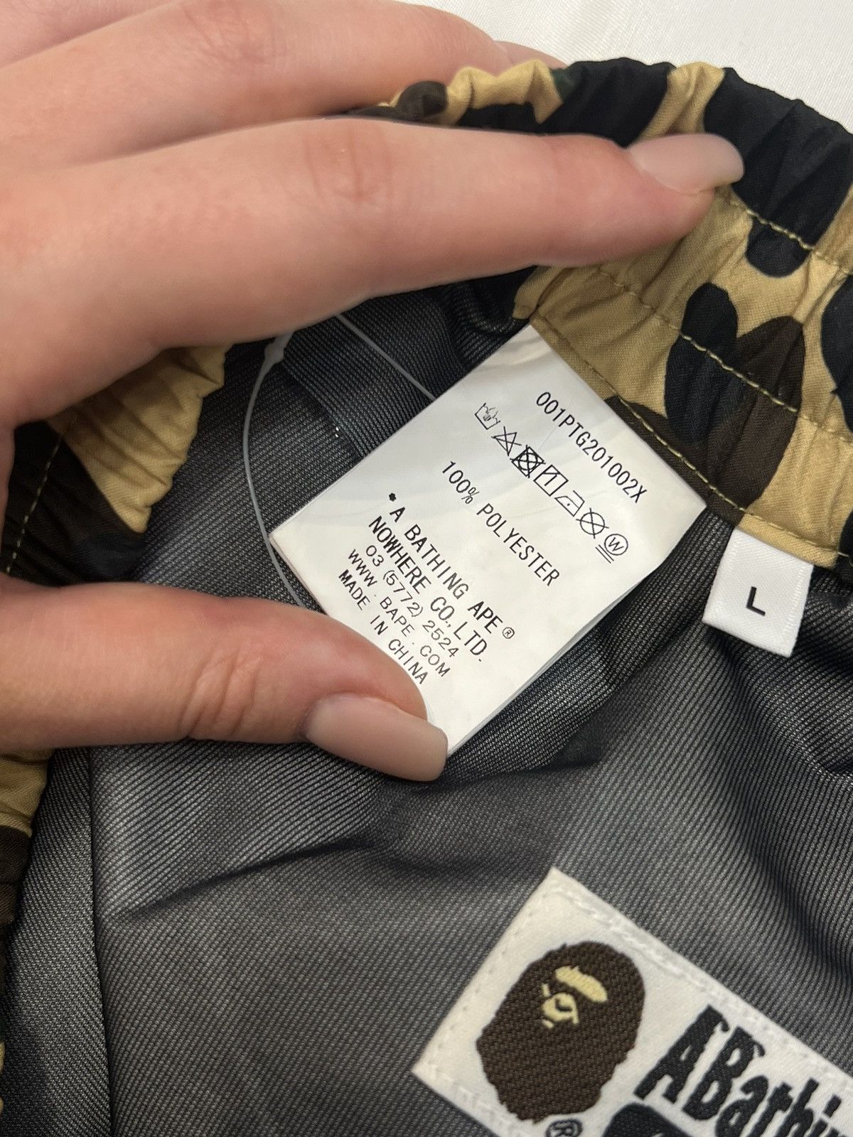 Bape Bape 1st Camo Yellow Shark GoreTex Track Pants L Size US 34 / EU 50 - 4 Thumbnail