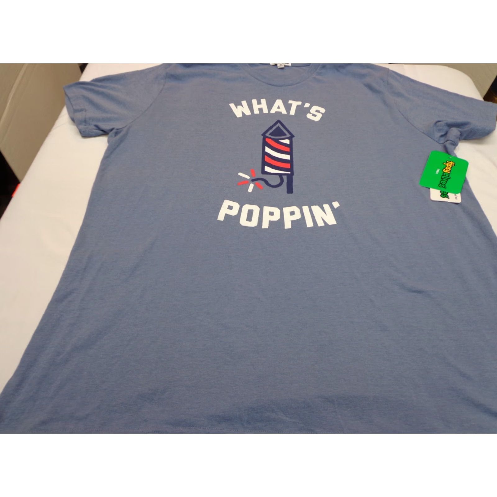 Vintage Tipsy Elves T Shirt Blue 2XL Mens NEW Heather Poppin' Size US XXL / EU 58 / 5 - 2 Thumbnail