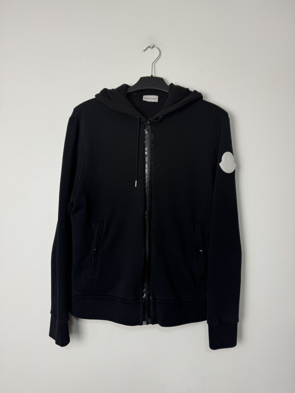 Moncler Moncler Big Logo Patch Zip Hoodie Luxury Designer Size US L / EU 52-54 / 3 - 2 Thumbnail