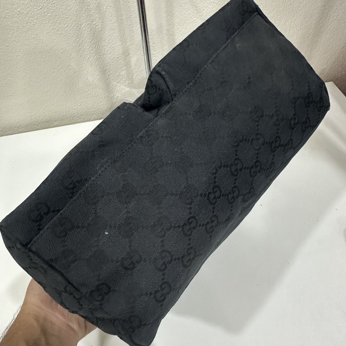Gucci ‼️YES‼️ GUCCI BLACK SLOUCHY GG MONOGRAM HOBO BAG Size ONE SIZE - 5 Thumbnail