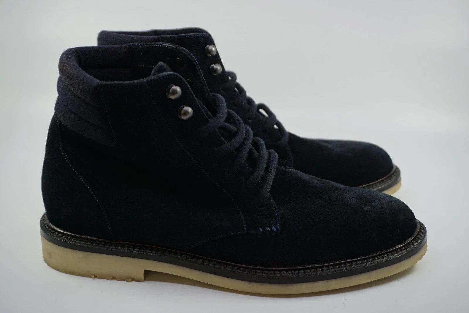 Loro Piana Mint Loro Piana Icer Walk Suede Navy Boots UK 7 US 8 EU 41 Size US 8 / EU 41 - 2 Thumbnail