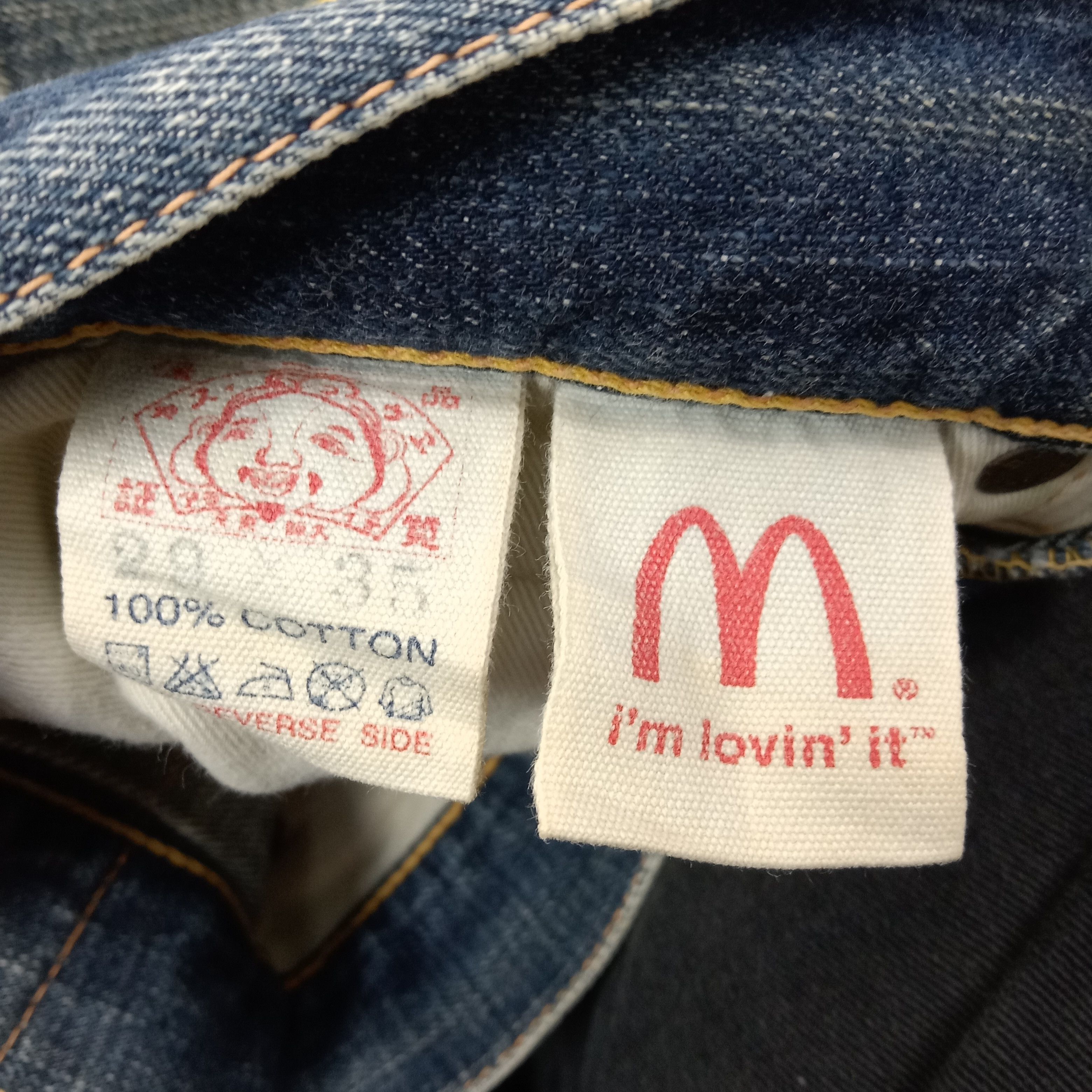 Evisu Evisu X Mc Donald Japanese Daicock Denim Jeans C252N25 Size US 28 / EU 44 - 16 Thumbnail