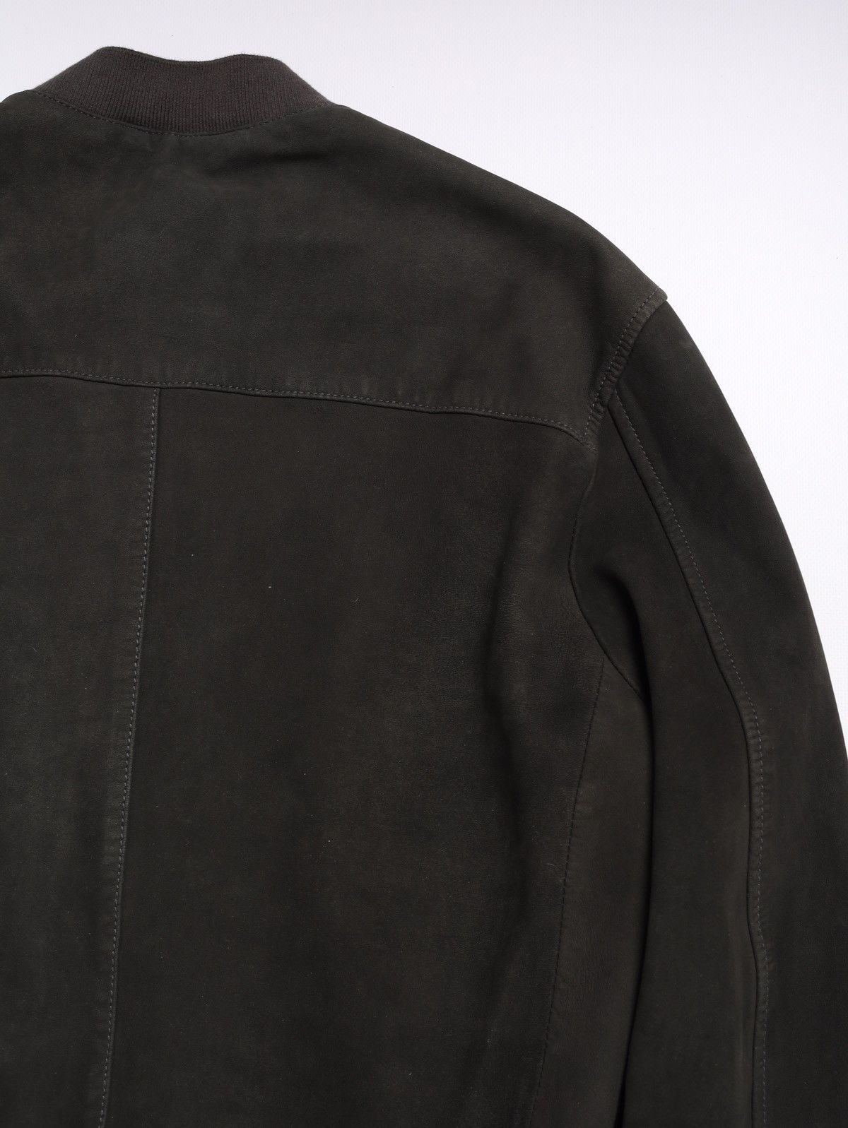 Allsaints Allsaints Suede Sheep Leather Jacket Stones Bomber Dark Gray Size US M / EU 48-50 / 2 - 15 Thumbnail