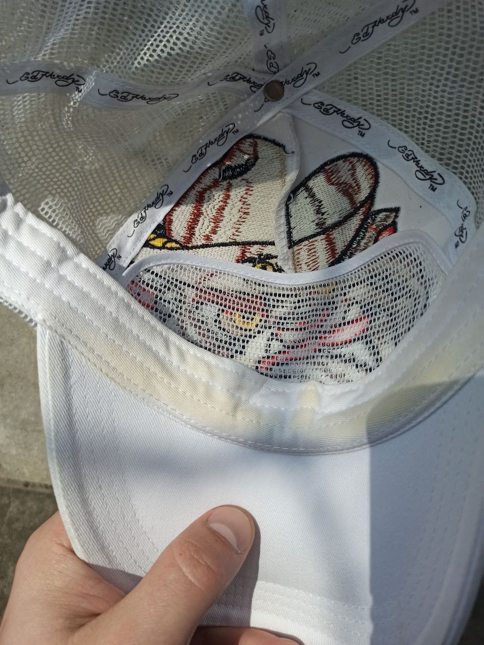 Ed Hardy Edhardy white bulldog cap Size ONE SIZE - 5 Thumbnail
