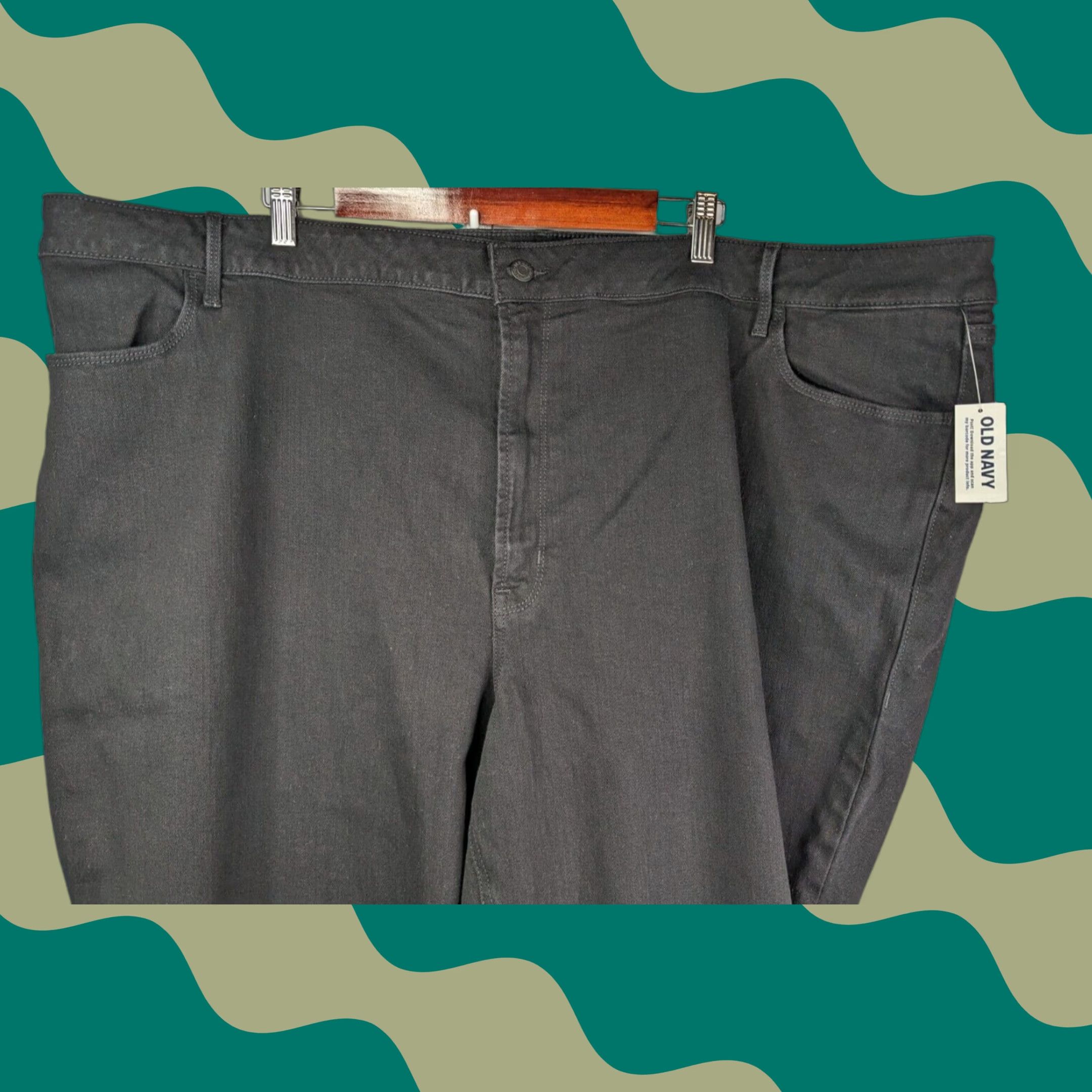 Old Navy Old Navy Jeans Black 30 Women's High Rise Straight Leg Denim 5-Pocket Regular Size 30 Stretch Size 30" / US 8 / IT 44 - 1 Thumbnail
