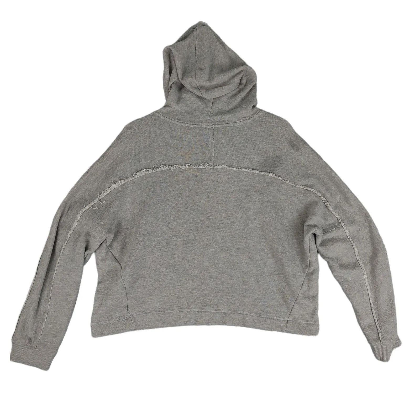 Pacsun LA HEARTS Oversized Cropped Terry Hoodie Boxy Sweatshirt Size S / US 4 / IT 40 - 4 Thumbnail