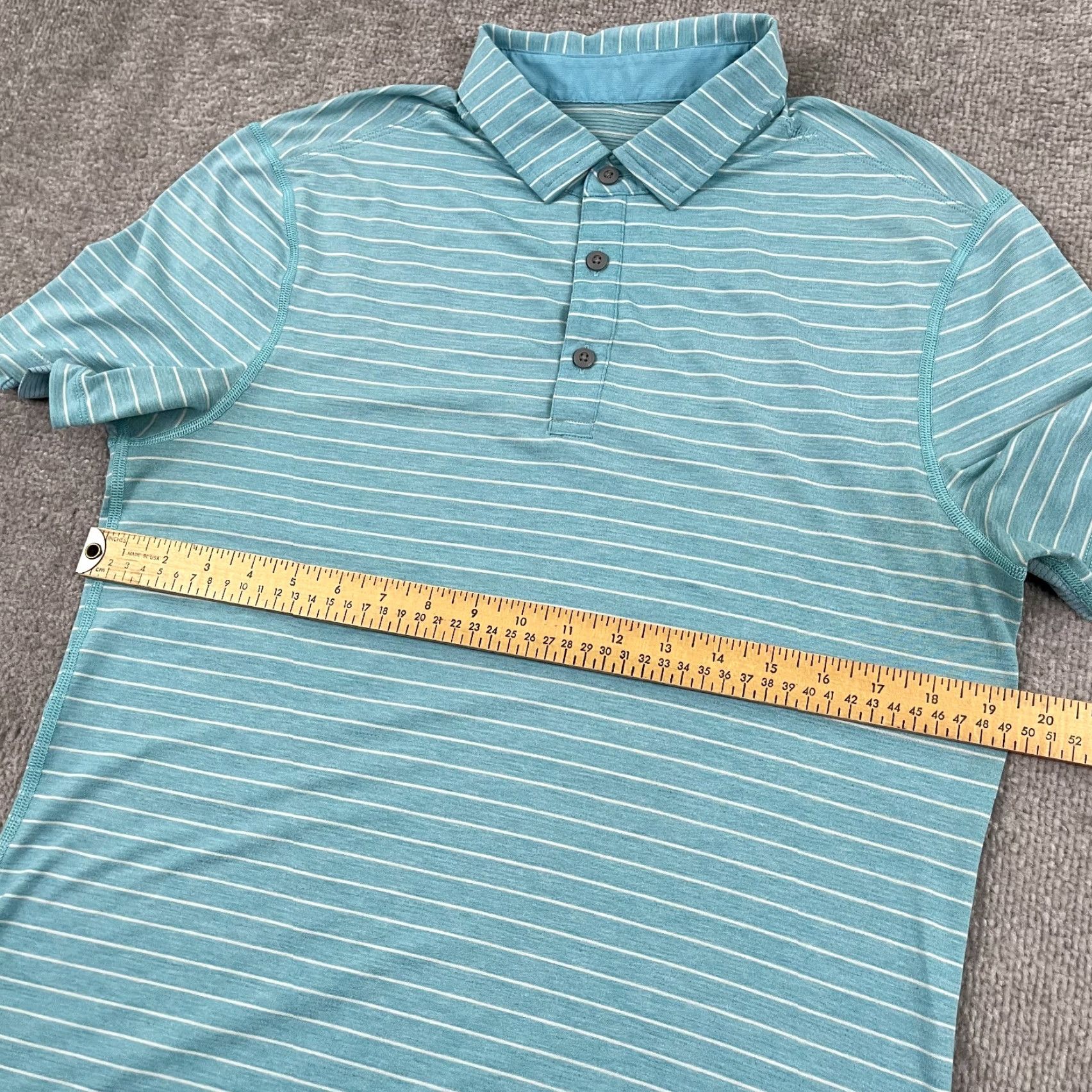 Lululemon Lululemon Polo Shirt Mens M Blue Striped Performance Golf Preppy Casual S/S Shirt Mens Regular Medium Blue Pattern Striped” Size US M / EU 48-50 / 2 - 5 Thumbnail