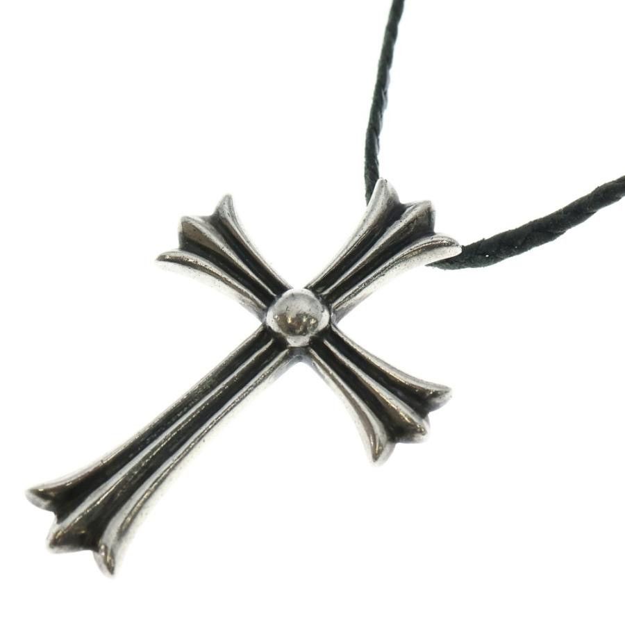 Chrome Hearts Chrome Hearts Large Cross Pendant with Leather Braid Size ONE SIZE - 2 Thumbnail