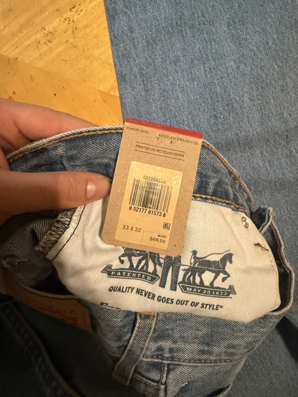 Levi's Levis 505 Mens Denim Jeans Size US 33 - 6 Thumbnail
