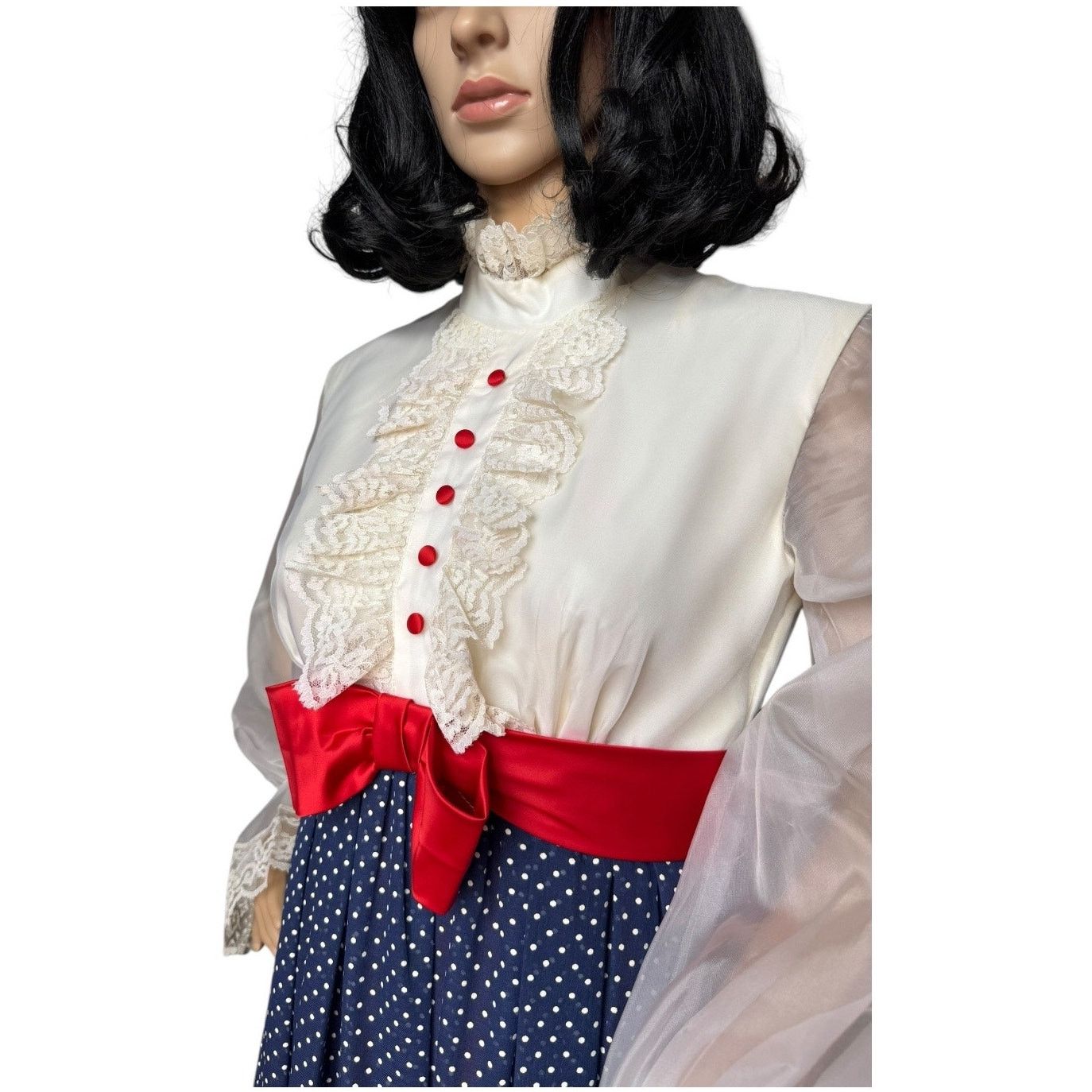 Vintage 1900s Vtg Edwardian Style Mary Poppins Dress small- medium Size S / US 4 / IT 40 - 11 Thumbnail