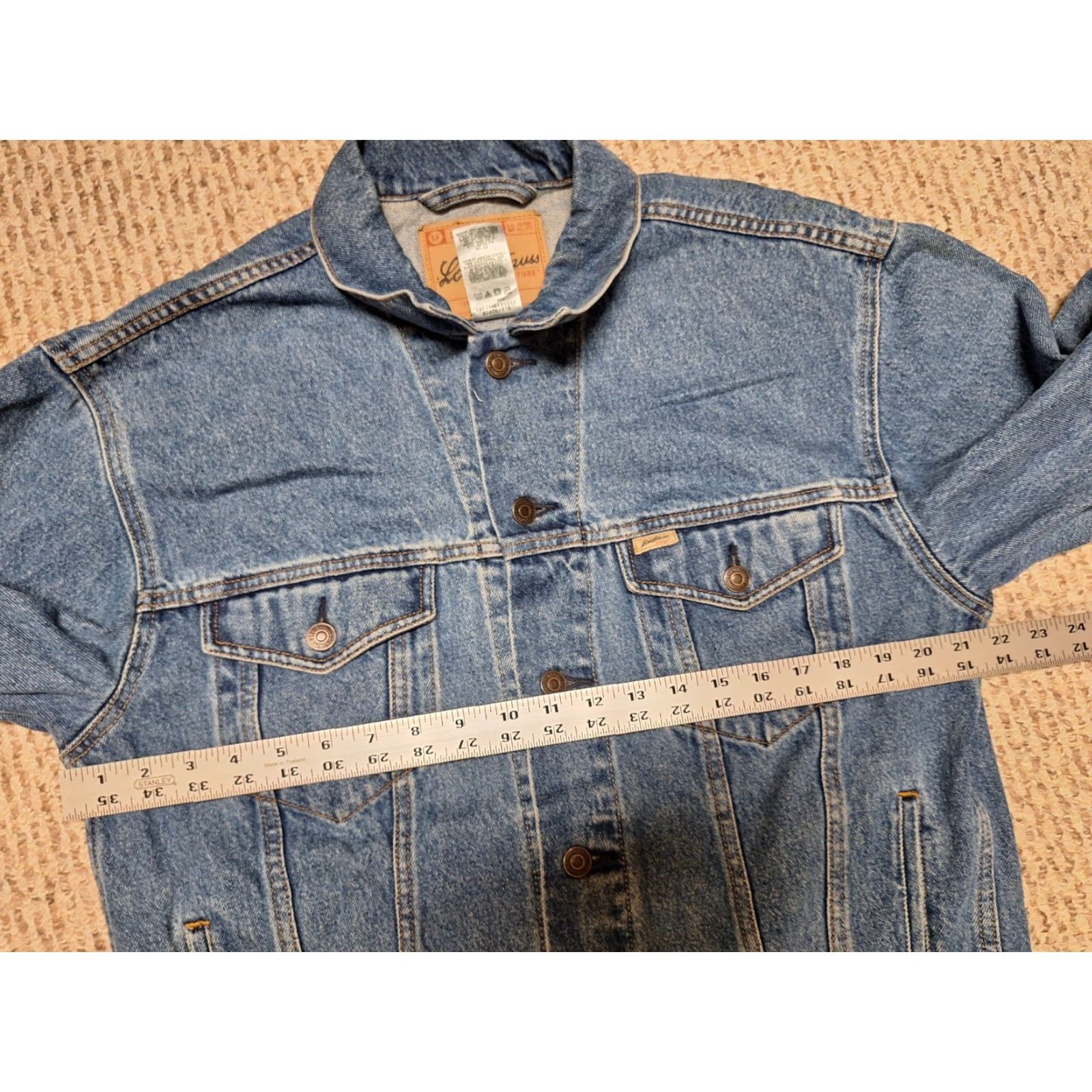 Levi's VINTAGE Levi's Trucker Jacket Mens Denim Blue M Regular Pockets Jacket USA Classic Motorcycle Style Size US M / EU 48-50 / 2 - 3 Thumbnail
