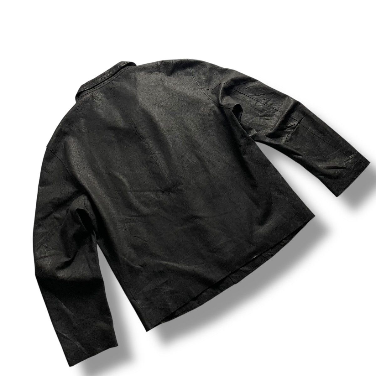 Allegri ALLEGRI HIDDEN BUTTON UP GENUINE LEATHER JACKET Size US XL / EU 56 / 4 - 10 Thumbnail