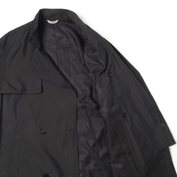 Auralee Auralee Finx Cupro Long Coat - Black (Size 3) Size US M / EU 48-50 / 2 - 4 Thumbnail