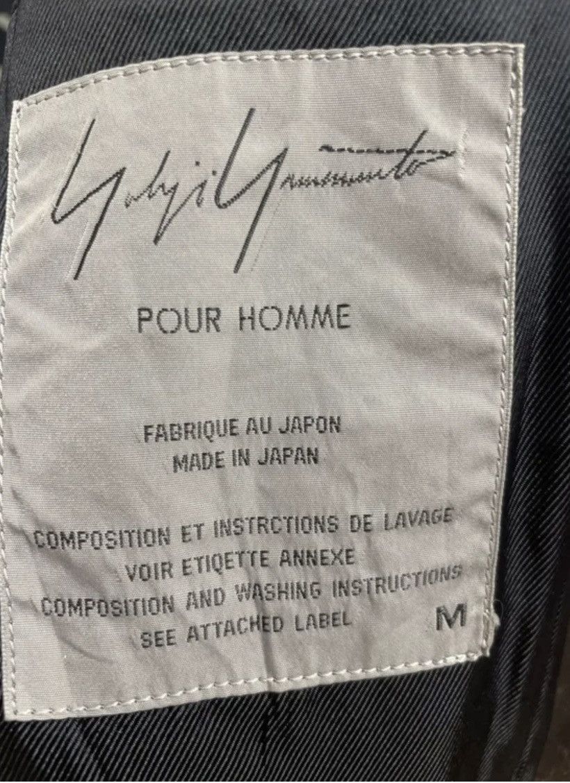 Yohji Yamamoto Yohji Yamamoto Pour Homme Distressed Leather Coat (Rare) Size US M / EU 48-50 / 2 - 6 Thumbnail