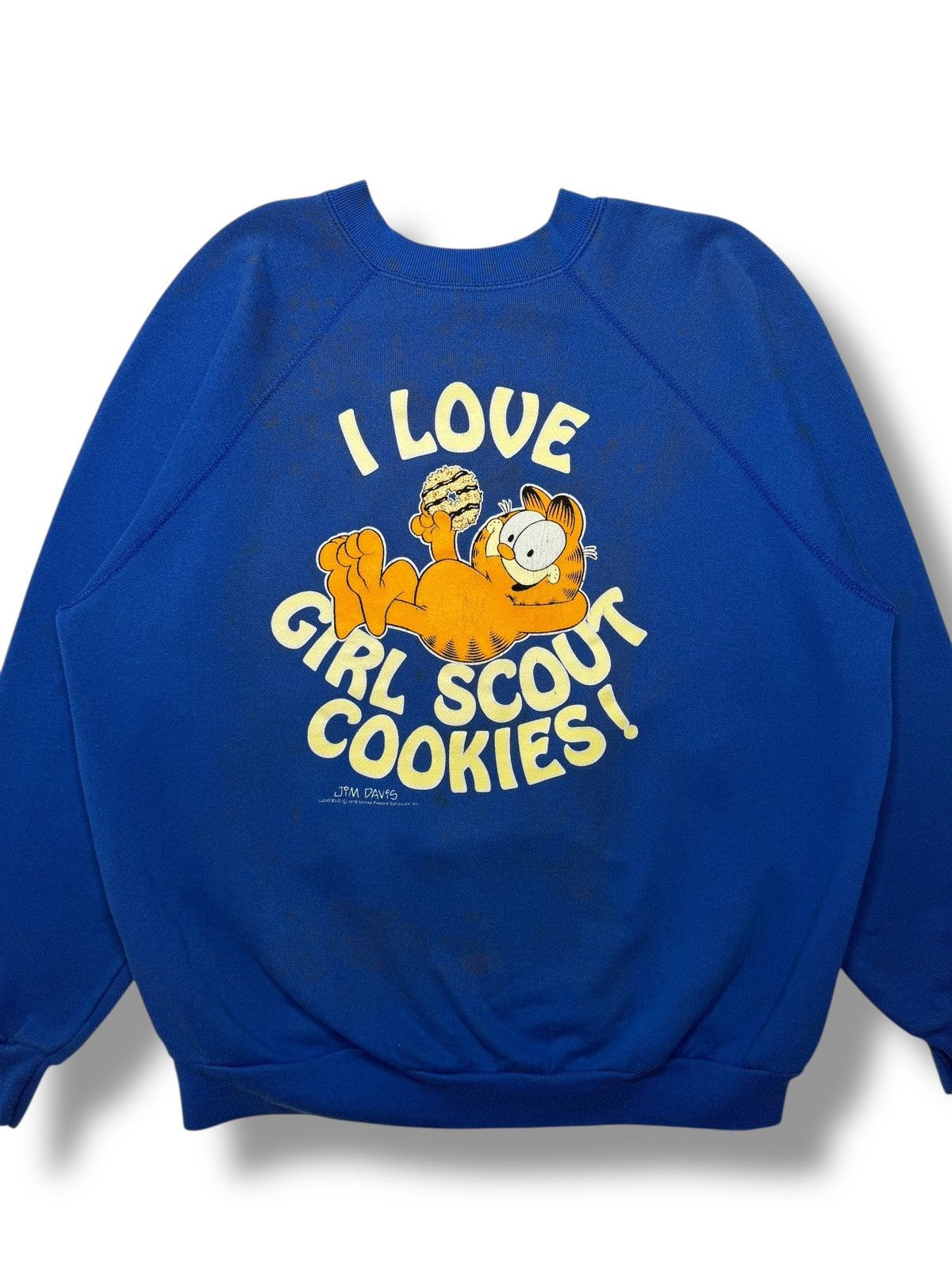 Vintage Vintage 1978 Garfield Girl Scout Cookie Sweater Size US XL / EU 56 / 4 - 2 Thumbnail