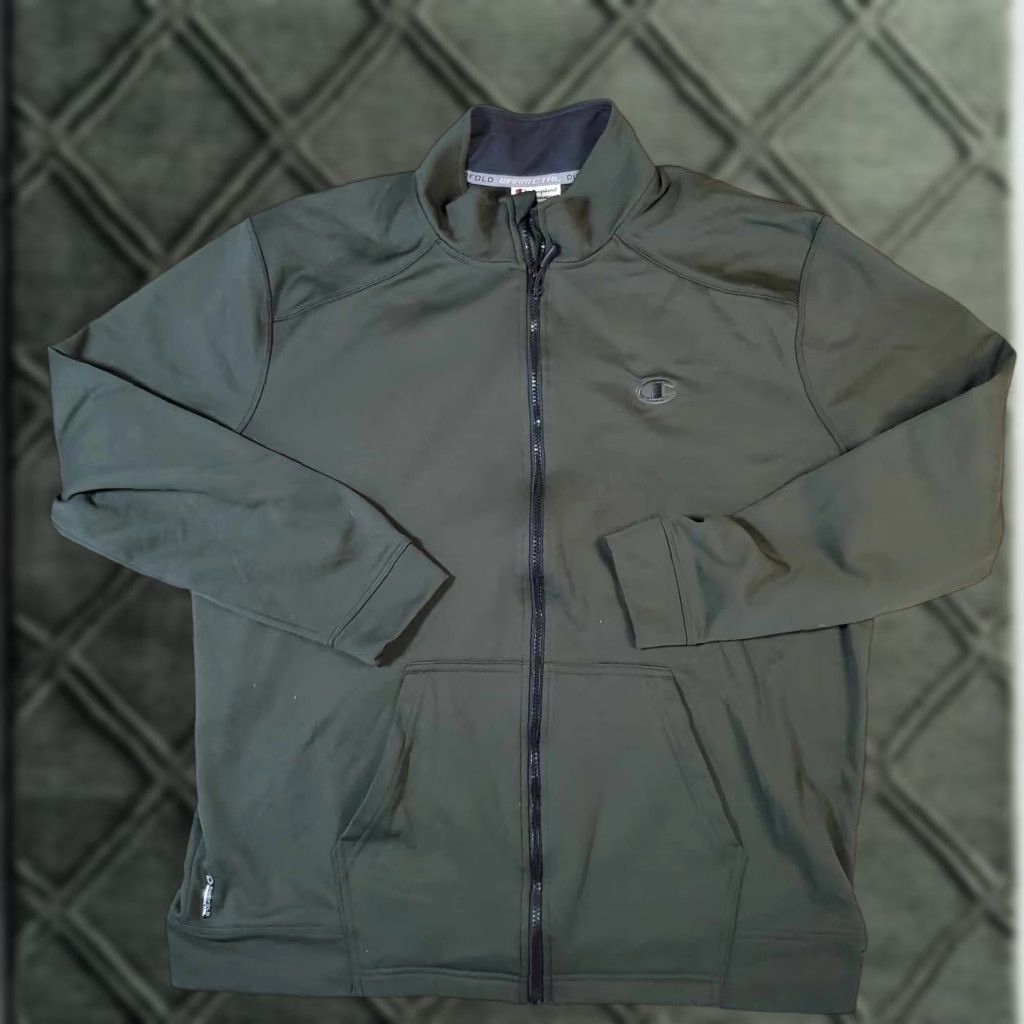 Champion Champion Jacket DUOFOLD WARM CTRL Long Sleeve Full Zip Pockets Big & Tall Green XL/TG Men Size US XL / EU 56 / 4 - 1 Thumbnail