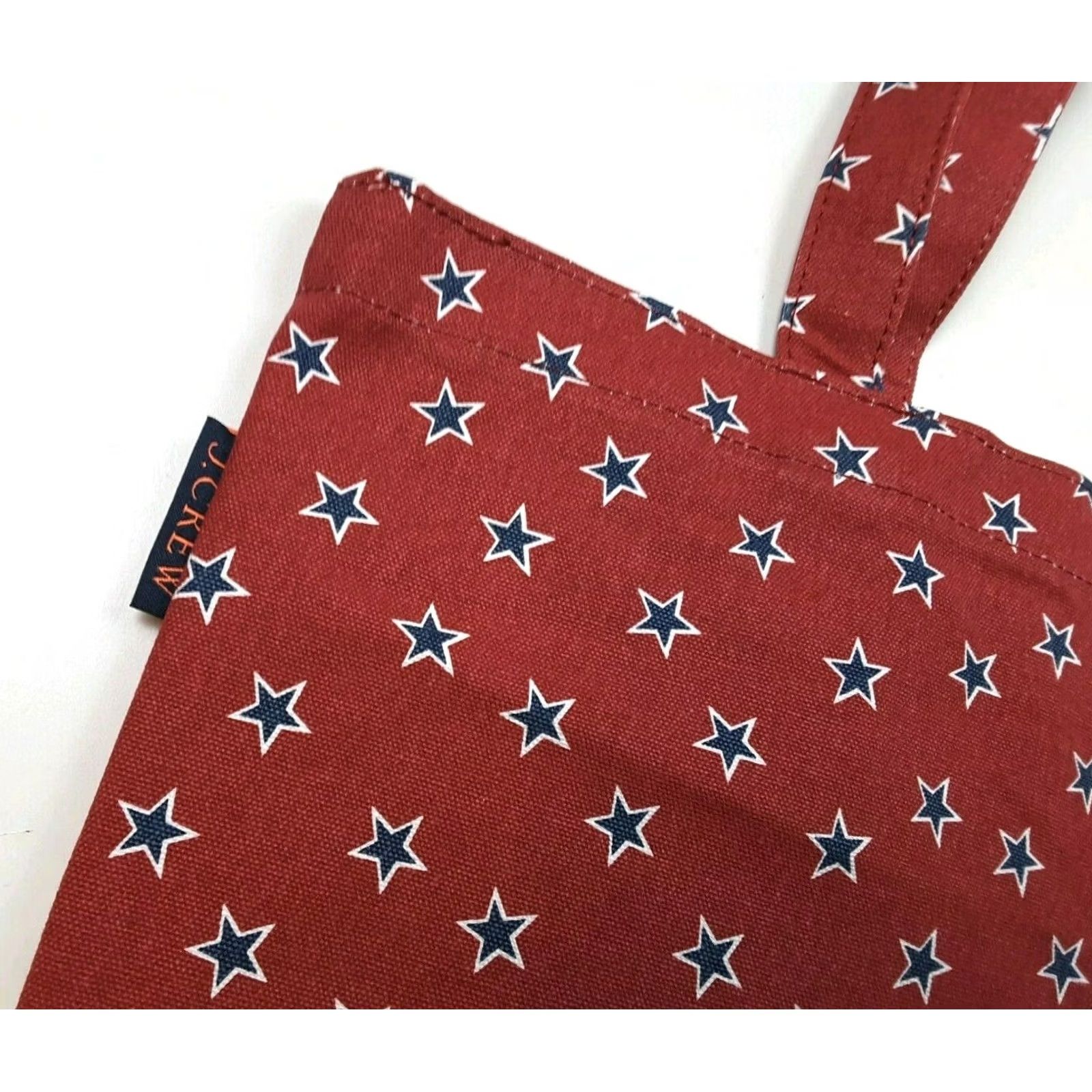 J.Crew J. Crew Tote Bag Red White Blue Canvas 16.5x15x3 Women Patriotic Shopping/Beach Bag Size ONE SIZE - 3 Thumbnail