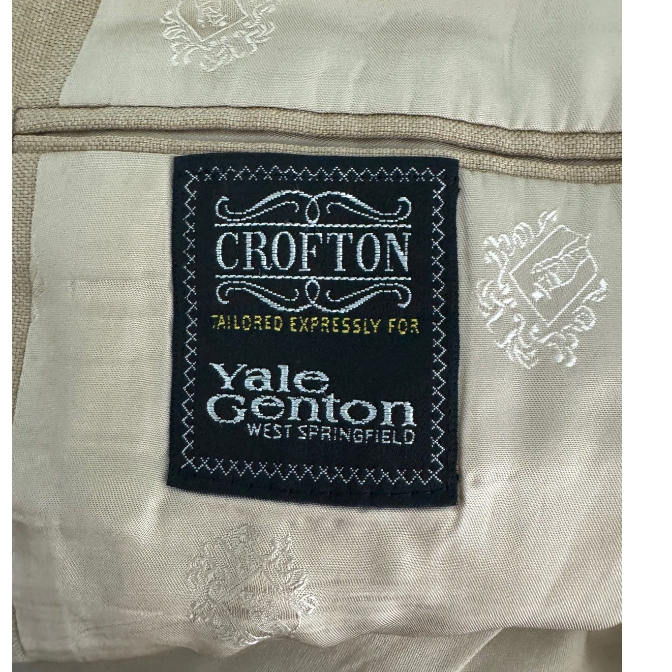 Vintage Vintage Crofton lightweight blazer jacket thatched tan 42R Size 42R - 7 Thumbnail