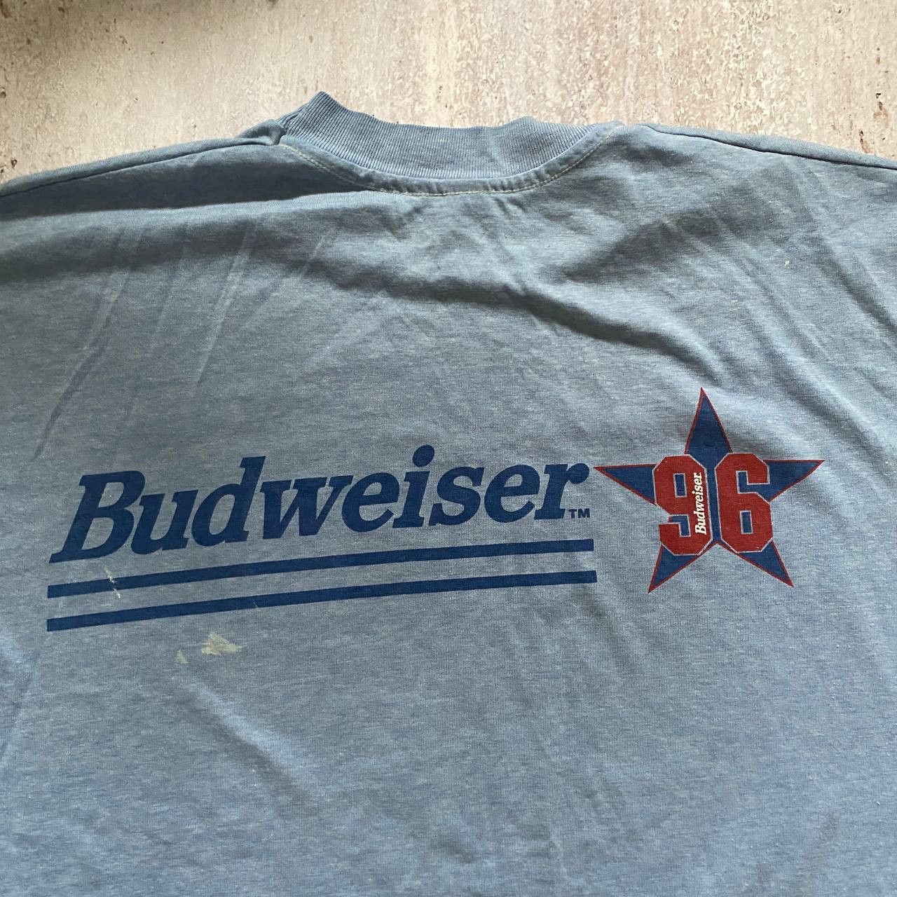 Budweiser VINTAGE 90S 1996 BUDWEISER THRASHED AMAZING RARE TEE 287 Size US XL / EU 56 / 4 - 7 Thumbnail