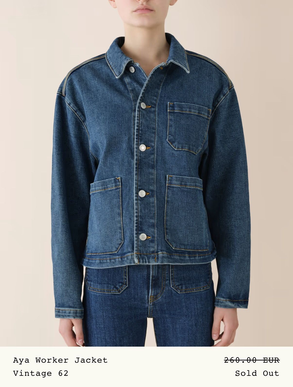 JEANERICA Jeanerica Aya Denim Work Jacket Size S / US 4 / IT 40 - 2 Thumbnail