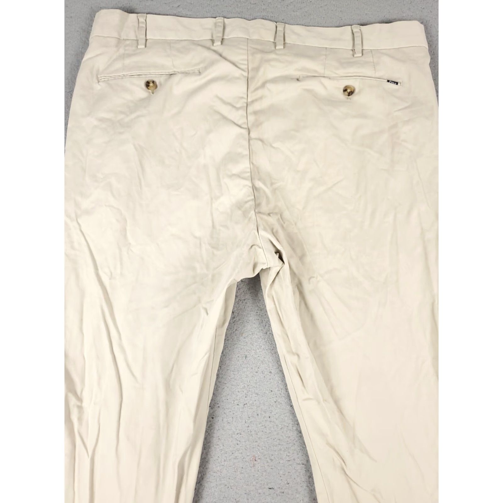Ralph Lauren Ralph Lauren Chino Pants Mens 40x32 Beige Flat Front Casual Trousers Size US 40 / EU 56 - 7 Thumbnail