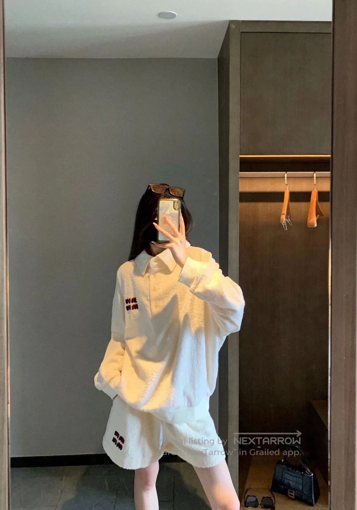 Miu Miu miumiu towel embroidered polo sweatshirt XS. Size US XS / EU 42 / 0 - 1 Thumbnail