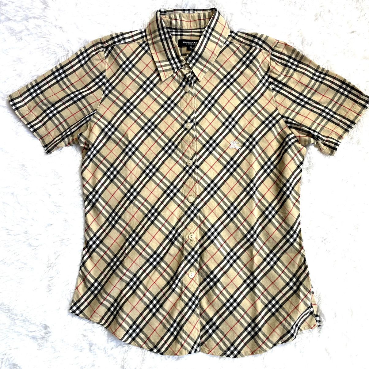 Burberry Burberry London women Nova Shirt short sleeve size M plaid Size M / US 6-8 / IT 42-44 - 1 Thumbnail