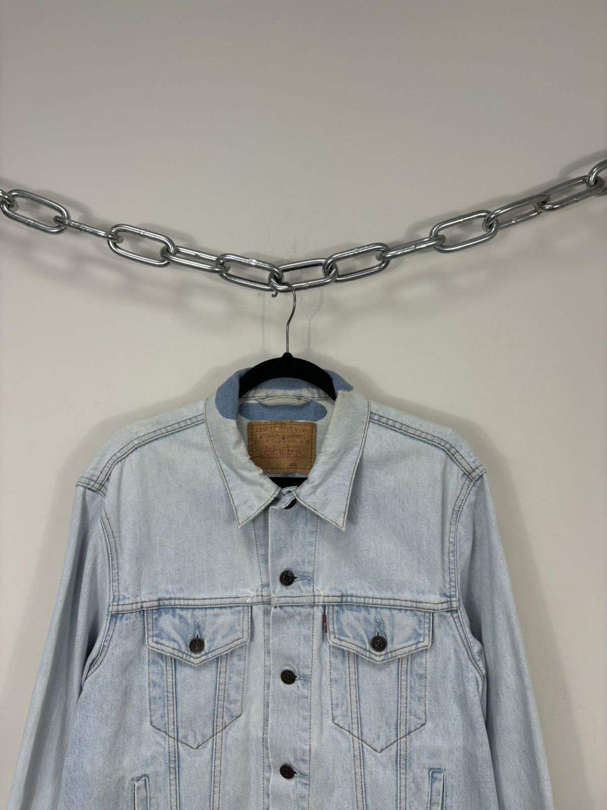 Levi's Vintage 90s Levi’s USA Faded Washed Rare Hype Denim Jacket Size US M / EU 48-50 / 2 - 4 Thumbnail