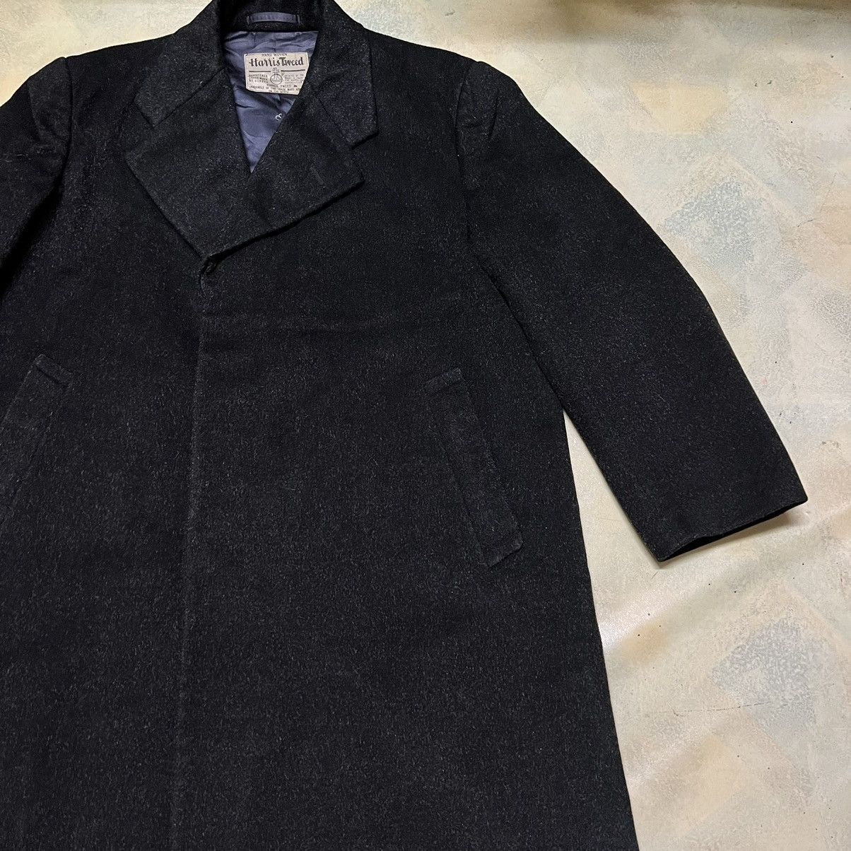 Harris Tweed Harris Tweed Long Coat Heavy Jacket Avant Garde Style Size US L / EU 52-54 / 3 - 3 Thumbnail