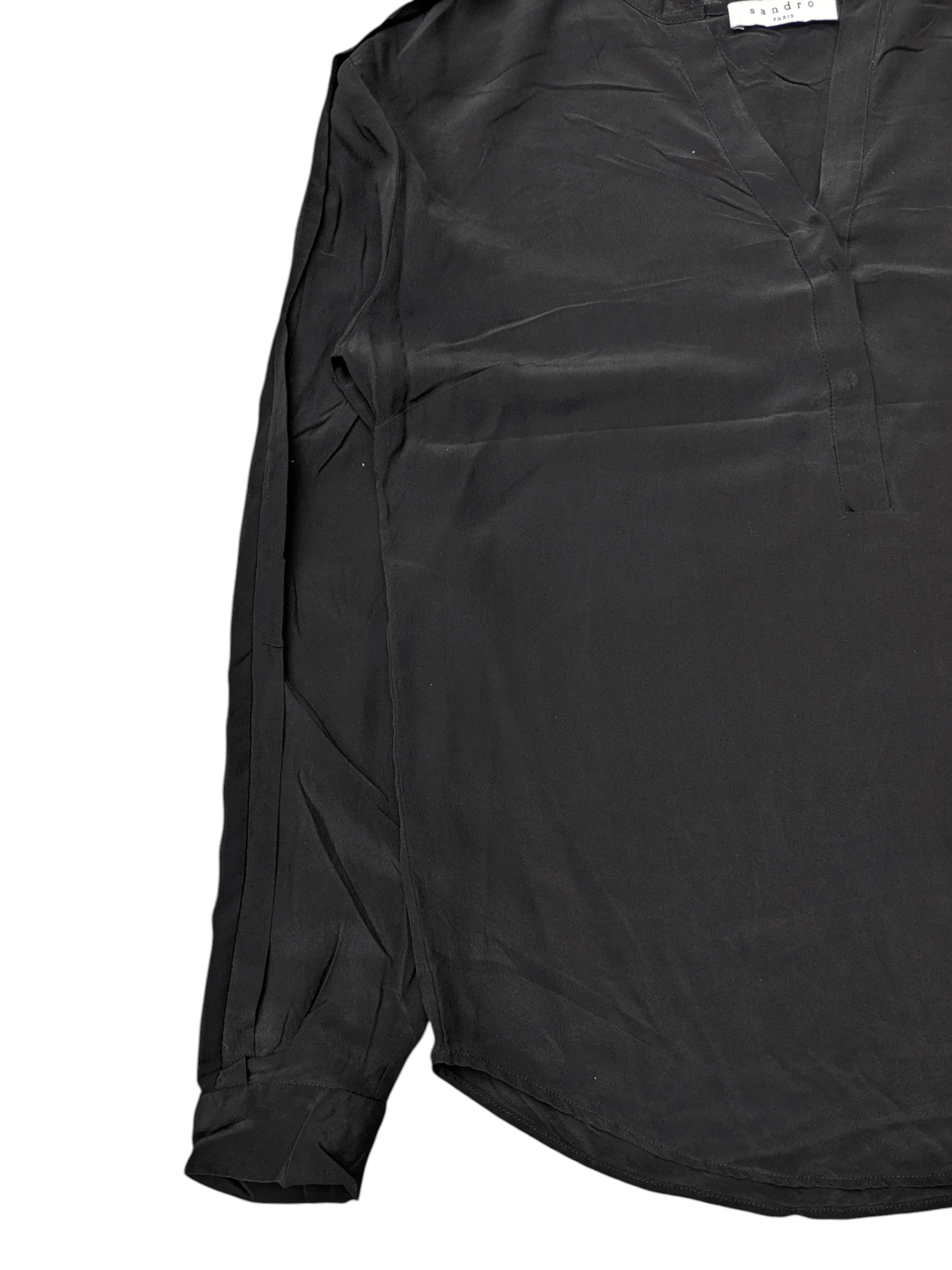 Sandro Sandro Black Blouses Size M / US 6-8 / IT 42-44 - 4 Thumbnail