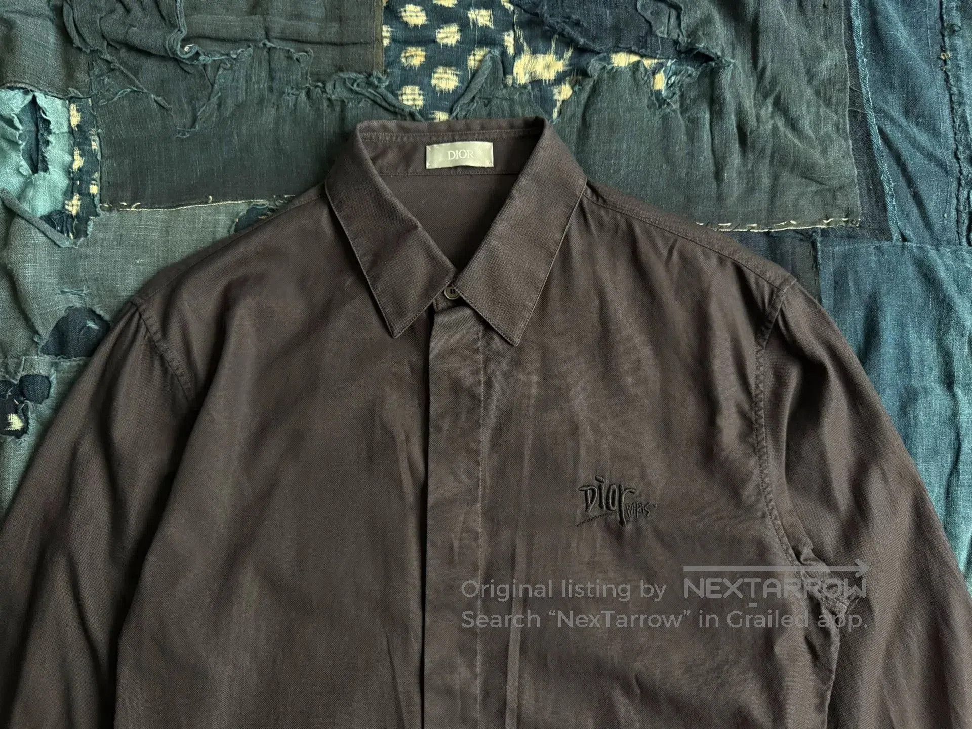Dior Dior Embroidered Logo Long Sleeve Shirt. Size US M / EU 48-50 / 2 - 4 Thumbnail