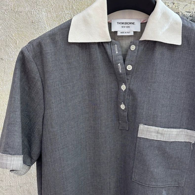 Thom Browne Thom Browne Gray woolen short sleeves Size XS / US 0-2 / IT 36-38 - 4 Thumbnail