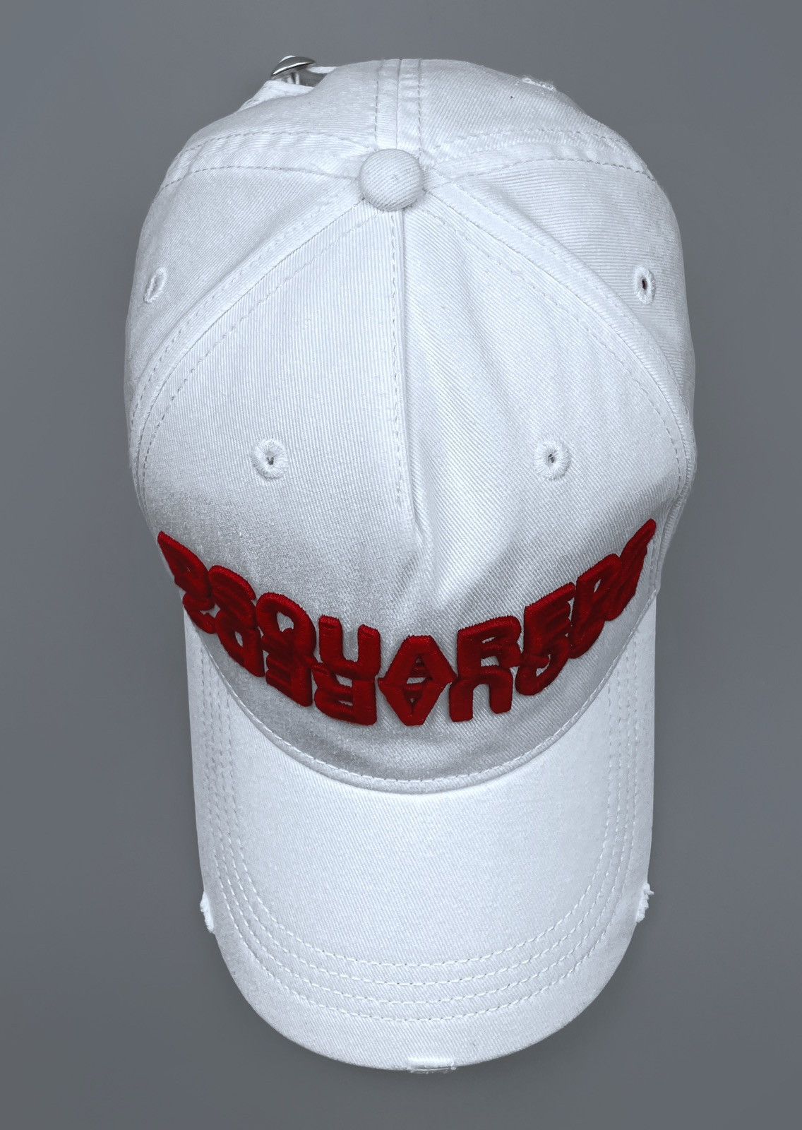 Dsquared2 Dsquared2 Dean & Dan Mirror Distressed Baseball Cap One Size Size ONE SIZE - 4 Thumbnail