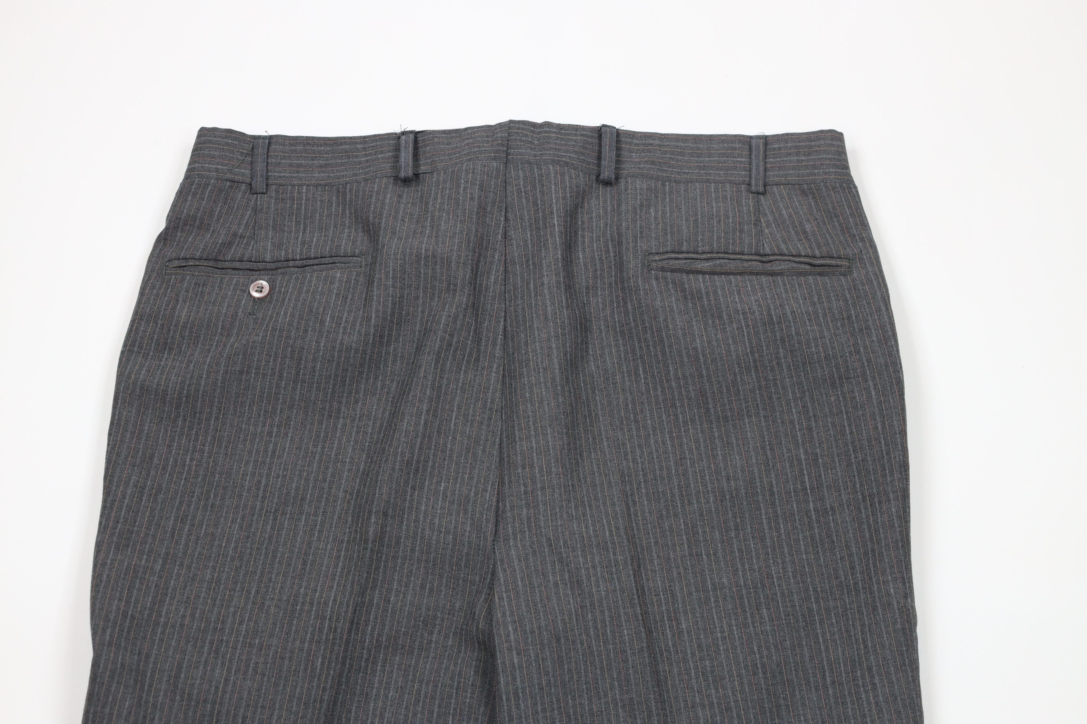 Vintage Vintage 70s Streetwear Wool Blend Striped Bell Bottoms Pants Size US 38 / EU 54 - 11 Thumbnail