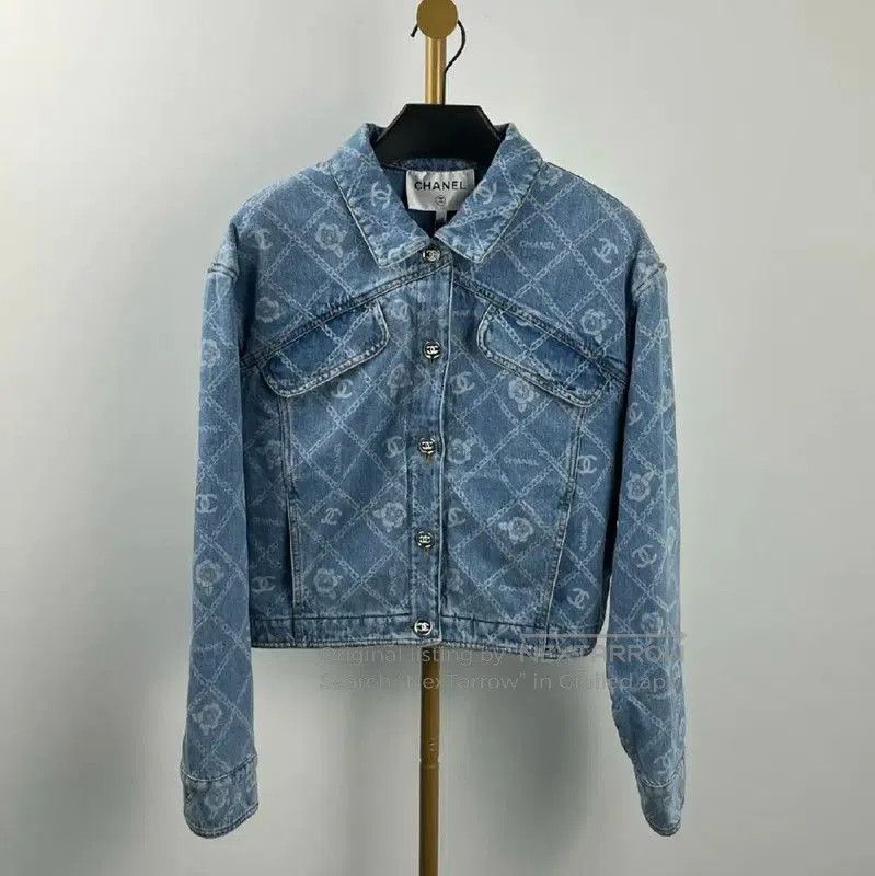 Chanel Blue Cotton Denim Jacket for Women .