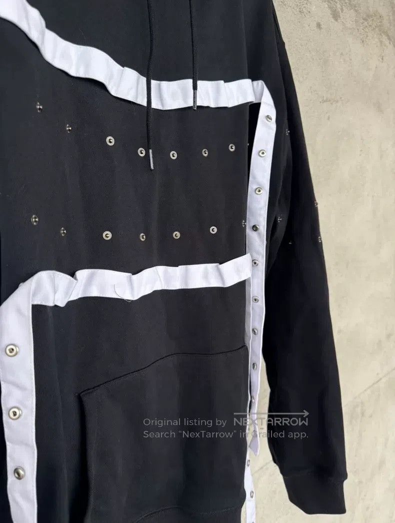Hood By Air Hood By Air Button black and red ribbon sweatshirt Size US L / EU 52-54 / 3 - 4 Thumbnail