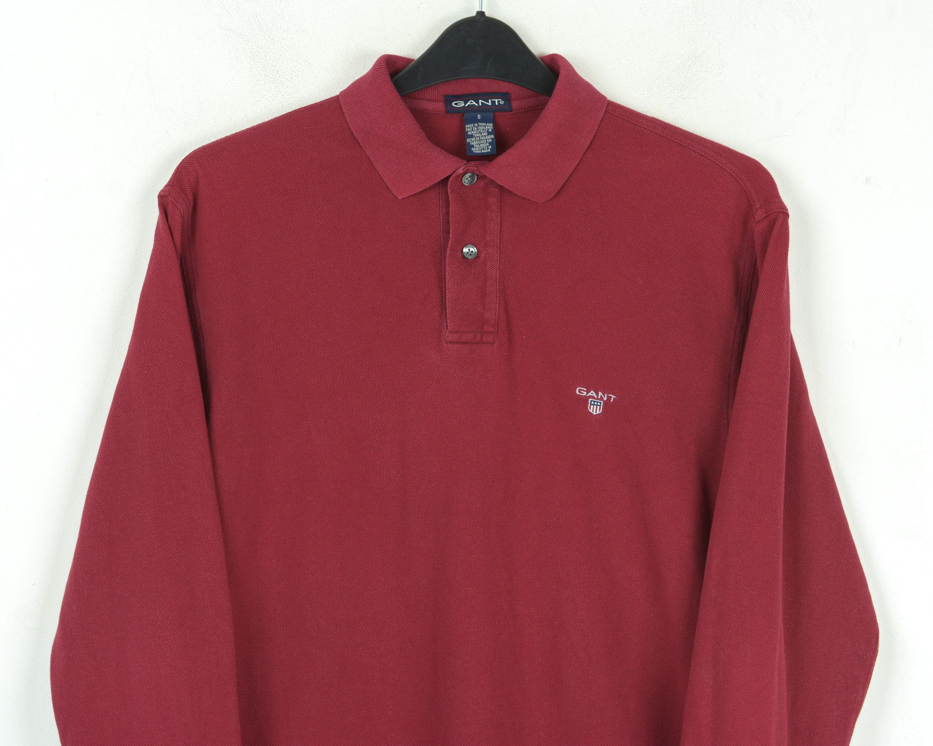 Gant Polo Shirt Long Sleeve Red Cotton Casual Formal Top Button Size US S / EU 44-46 / 1 - 2 Thumbnail