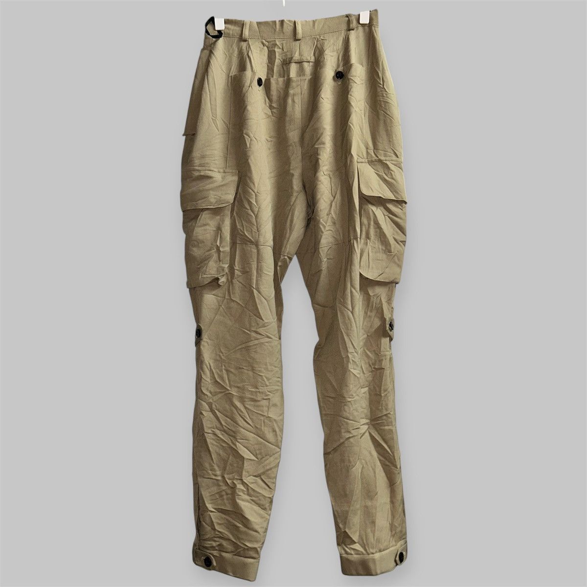 Jean Paul Gaultier Femme Monkey Bondage Multipocket Punk Wool Pants Size 26" / US 2 / IT 38 - 4 Thumbnail
