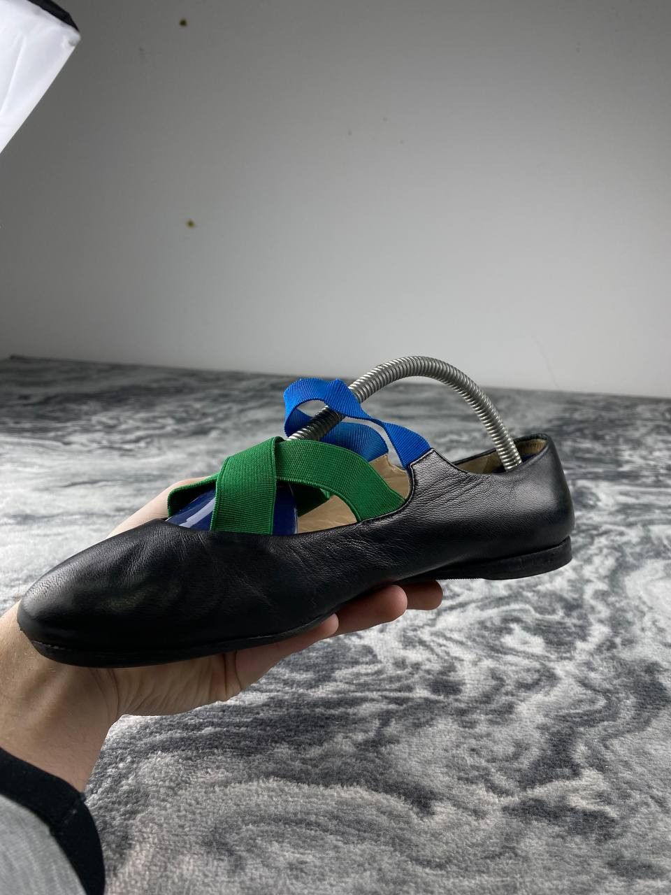 Prada Prada Leather Ballet Flats Women Size 36.5 Black Size US 6.5 / IT 36.5 - 3 Thumbnail