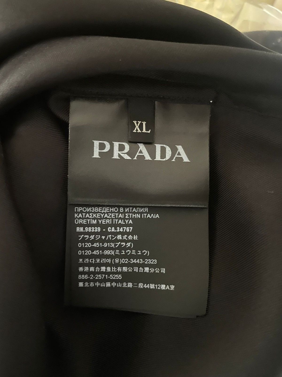 Designer × Prada Prada Silk Twill black Shirt Size US XL / EU 56 / 4 - 12 Thumbnail