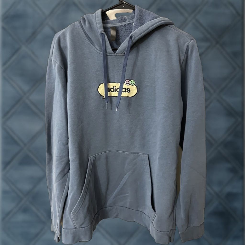 Adidas adidas Men’s Hoodie Pullover OptiMoticons HK6755 Wonder Steel Size Large Size US L / EU 52-54 / 3 - 1 Thumbnail