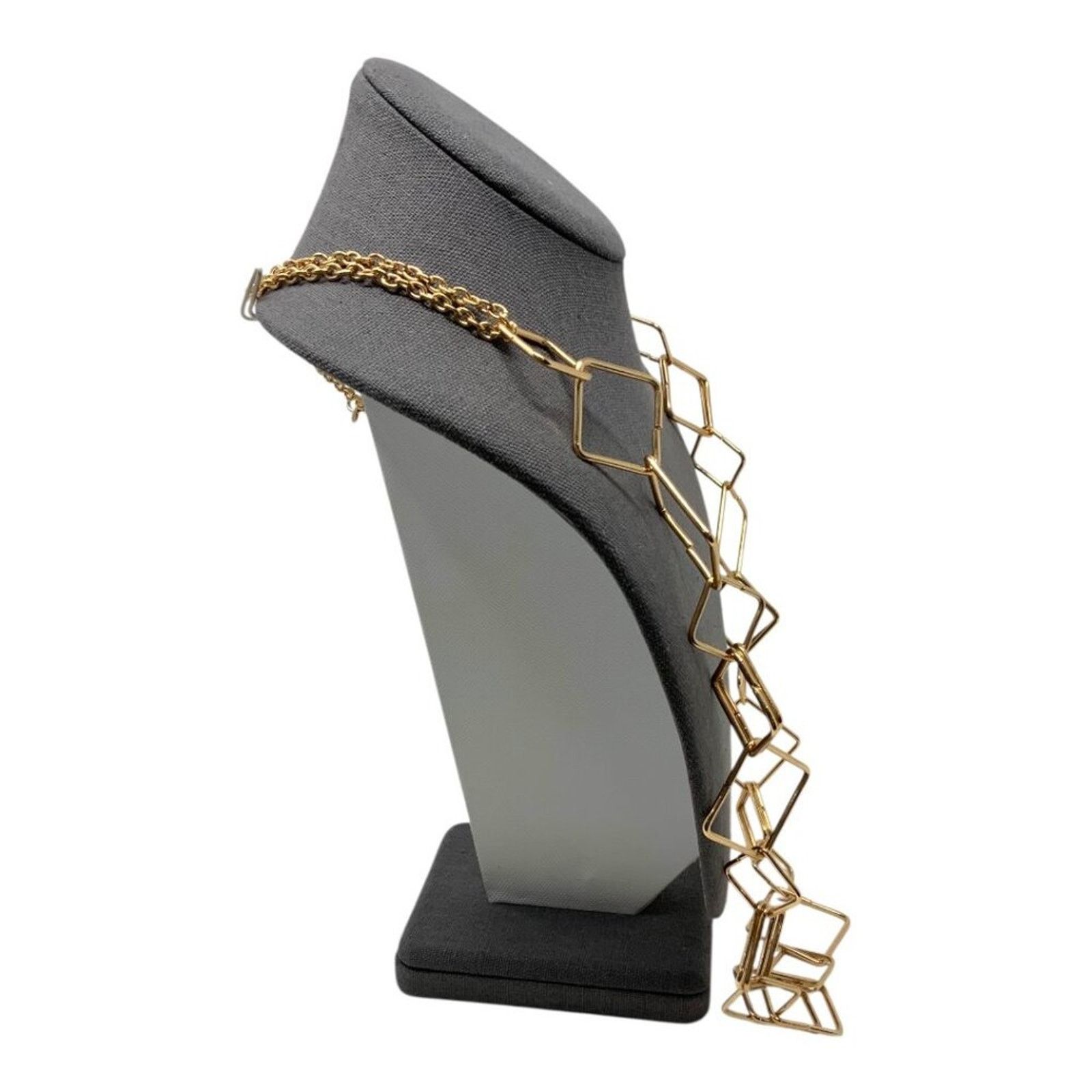 Other Gold Tone Square Link Chain Necklace Size ONE SIZE - 3 Thumbnail