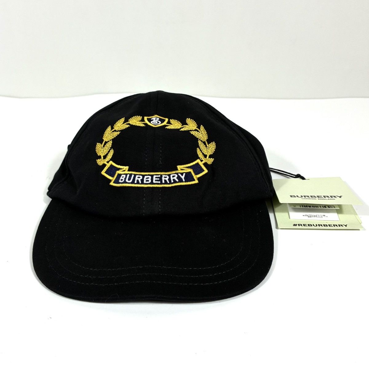 Burberry Burberry Oak Leaf Crest Cotton Baseball Cap Black Medium 58 Size ONE SIZE - 13 Thumbnail